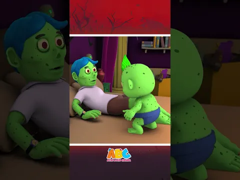 🧟‍♂️ Chota Zombie Chala Bed Par 🛏️ #shorts #kidssongs #abchindi