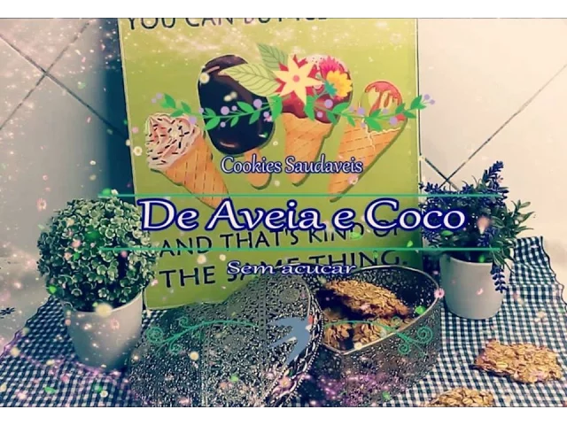 RECEITA: COOKIES SAUDÁVEIS DE COCO E AVEIA (SEM AÇÚCAR)