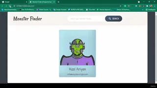 Project 1 - Monster Finder DOM Module JavaScript Operators HackVenom