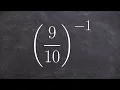 How to simplify a fraction raised to a negative exponent