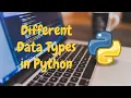 5 Different Data Types in Python Python Tutorial