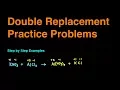 Double Replacement Reaction Practice Problems Examples