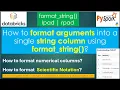 273 How to format arguments into a single string column format - string PART 273
