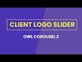 Client Logo Slider using Owl Carousel 2 Jquery Plugins Tutorial