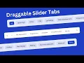YouTube like Draggable Or Scrollable Slider Tabs