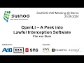 Download Lagu SwiNOG#39 | OpenLI – A Peek into Lawful Interception Software | Pim van Stam