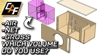 subwoofer box volume explained gross vs net vs air