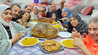 اكبر عزومه على 2 ديك رومي مع لمه العيله 