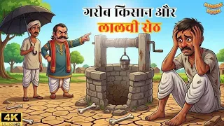 गरीब किसान और लालची सेठ | Gareeb Kisaan Aur Lalchi Seth | Hindi Kahaniya | Animated Stories |