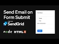 Send Email on Form Submission for FREE Fully Custom No Formspree Serverless