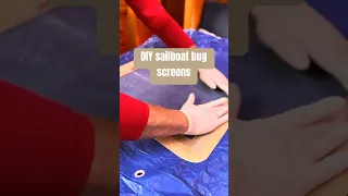 DIY boat hatch bug screens #sailboat #boatlife #boatdiy