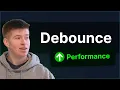 Increase React Performance Learn Debounce in 13 Minutes