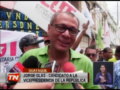 Jorge Glas cumple actividades de campaña