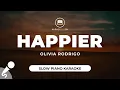 Download Lagu happier - Olivia Rodrigo Slow Piano Karaoke