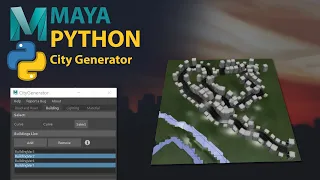 Maya Python Script - City Generator