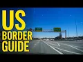 Entering the US by car from Canada Peace Bridge Border Crossing