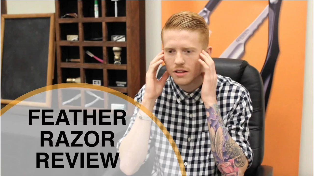 Feather Straight Razor Shave Review by a Barber Student