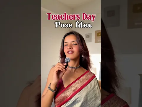 Teacher’s Day Saree Pose Ideas You Can’t Miss!📸✨ Saree Poses for Girls #sareeposes #viralvideo