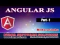 Angular JS Part 1 by Narasimha