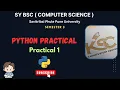 SY BCS Semester 3 Python Python Practical 1 SPPU As per Nep
