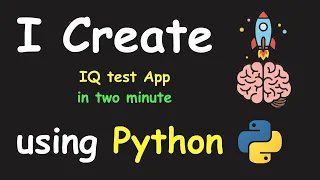 I CREATE IQ TEST APP IN 2 MIN USING PYTHON LEARN PYTHON BY BUILDING SIMPLE PROJECTS