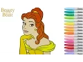Disney Princess Coloring Book Belle Beauty and the Beast Coloring Pages