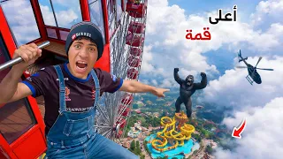 لما اخوك الصغير يطلع اعلي قمة جبل للهروب من الغوريلا المجنونه     علاء حسين  دندنها