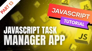 Build a Task Manager App Using HTML CSS JavaScript Full Project Tutorial