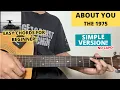 Download Lagu About You - The 1975 (Guitar Tutorial) Easy Chords For Beginner! No Capo!