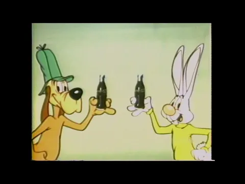 1953 CC-5 "The Hound And The Rabbit" (Walter Lantz) - Coca-Cola advertising cartoon - 55 seconds