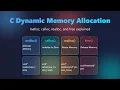 C Dynamic Memory Allocation malloc calloc realloc free Explained for Beginners