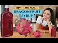 RECREATING STARBUCKS MANGO DRAGON FRUIT LEMONADE Part 1 How To Make Dragonfruit Syrup