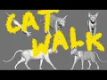 Cat walk cycle animation