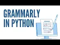A Simple Spelling Grammar Checker using Python
