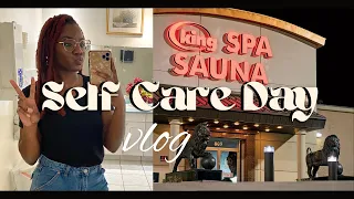 Non Aesthetic Day In My Life Vlog Self Care nails King Spa Sauna Chicago
