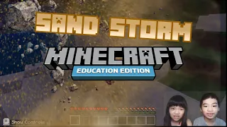 How to Code MINECRAFT SAND STORM in Minecraft Education Edition with PYTHON