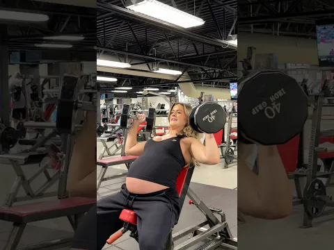 37 WEEKS PREGNANT !! PUSH WORKOUT