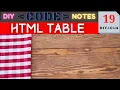 DIY CODE NOTES HTML TABLE JULSTUB