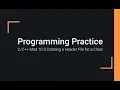 C Programming Examples 10-3 Creating a Header File for a Class