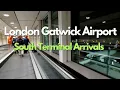 London Gatwick South Terminal Arrivals Feb 2026
