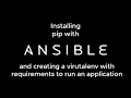 Ansible - Installing pip and creating virtualenv for our app to live in