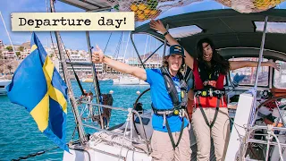 Atlantic crossing: Not exactly a smooth start… // Atlantic Crossing Daily Vlog #1