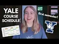 MY YALE COURSE SCHEDULE FRESHMAN YEAR fall semester ranking my classes - best worst hardest