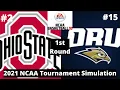 #2 Ohio State vs #15 Oral Roberts - NCAA Basketball 10 Simulation
