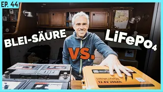 LiFePO4 oder Blei-Säure als Servicebatterie auf Segelbooten? | BootsProfis #44