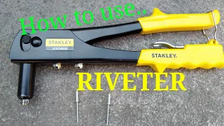 Download RIVETER / HOW TO USE HAND RIVETER MP3