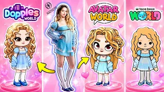 💖DANIELA FROM KATSEYE IN 5 DIFFERENT GAMES! 🌎|Toca Life World, Avatar World, Talking Angela..