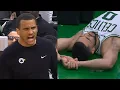 Joe Mazzulla screams at Jayson Tatum to get up after wrist injury vs Magic