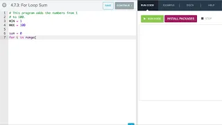For Loop Examples - Python