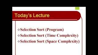 Selection Sort Program Time Complexity Urdu and Hindi Lecture 16
